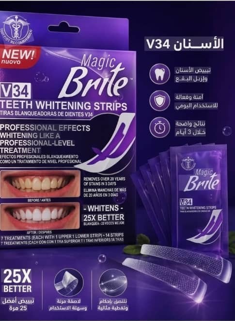 V34 Teeth Whitening Strips