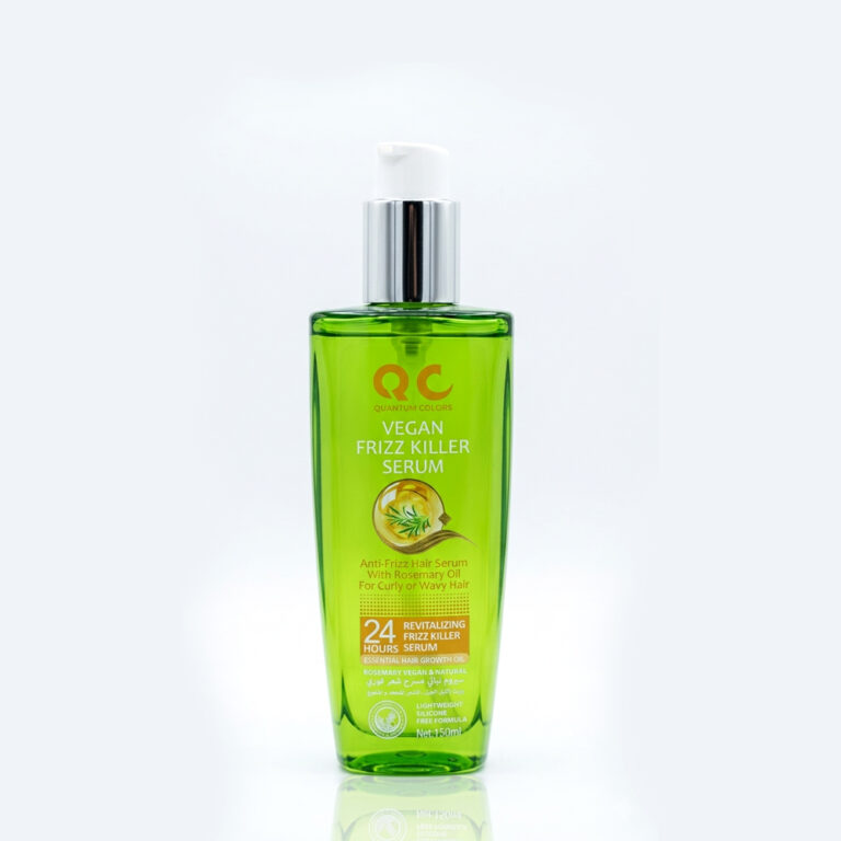 Quantum Colors (QC) Vegan Frizz Killer Serum With Rosemary Oil For Curly or Wavy Hair