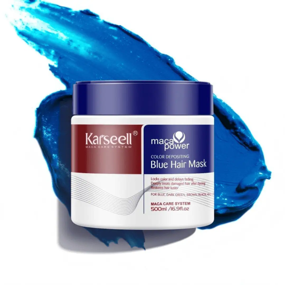 Karseell Maca Power Color Depositing Blue Hair Mask (500ml)