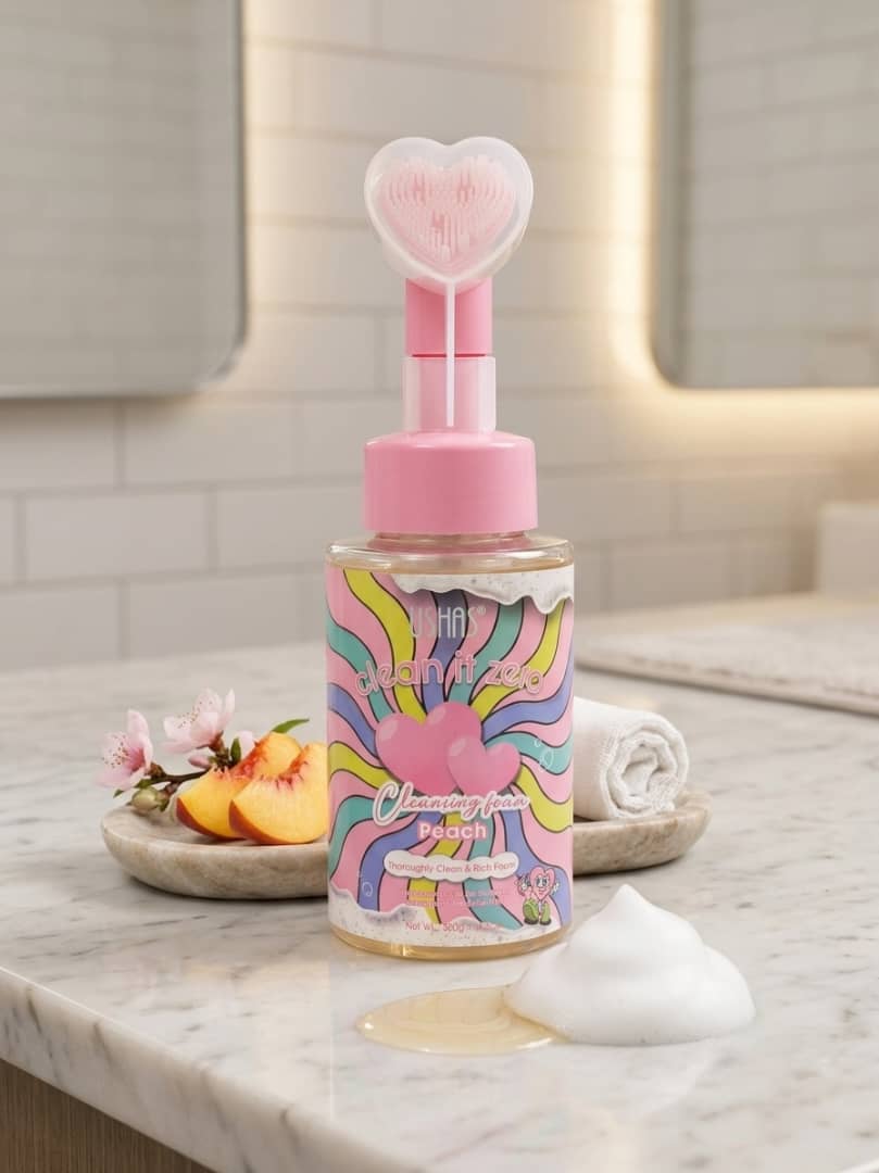 Ushas Clean It Zero - Peach Cleansing Foam