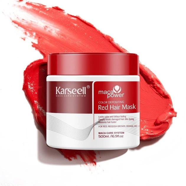 Karseell Maca Power Color Depositing Red Hair Mask (500ml)