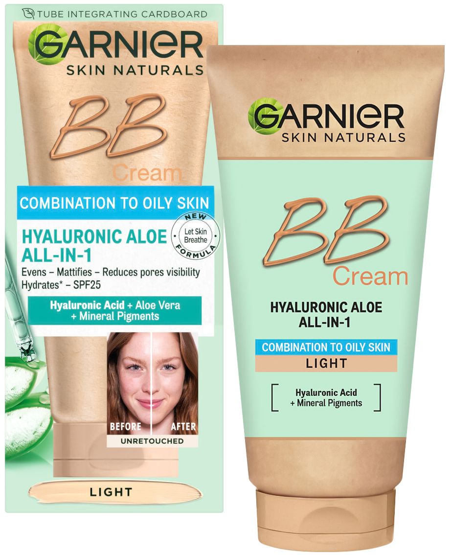 Garnier Skin Naturals BB Cream Hyaluronic Aloe All-in-1 (Combination to Oily Skin - Light)