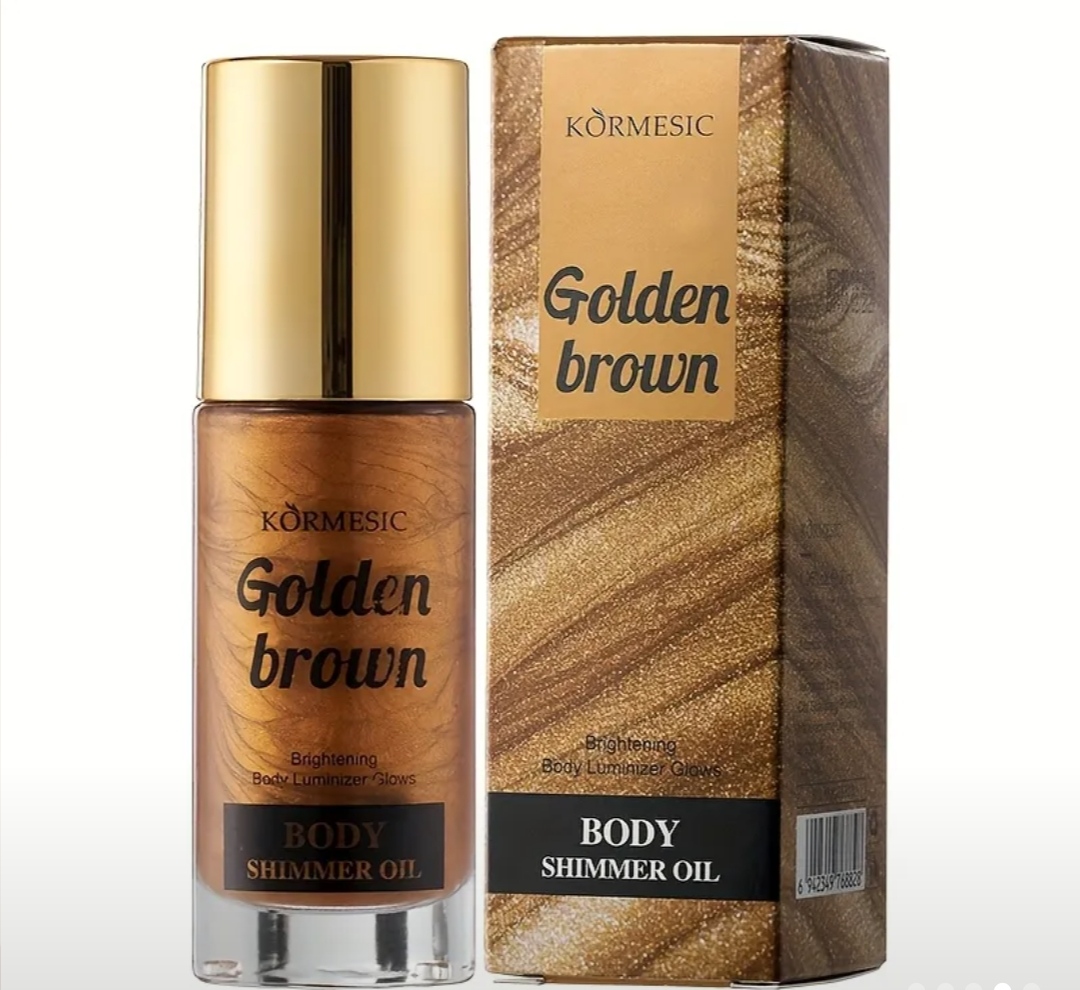 Kormesic Golden Brown Brightening Body Luminizer Glows Body Shimmer Oil