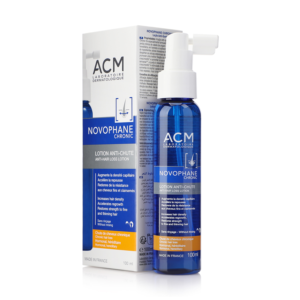 ACM Novophane Chronic Anti Hair Loss Lotion 100ml - Al Hatim Cosmetics