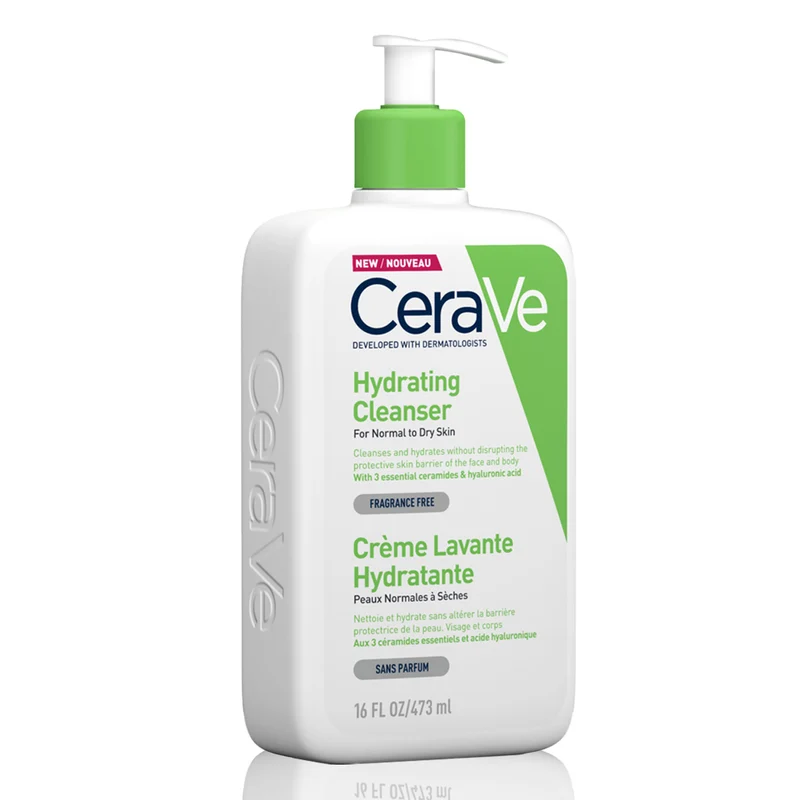CeraVe Hydrating Cleanser For Normal to Dry Skin (16 FL OZ / 473 ml)