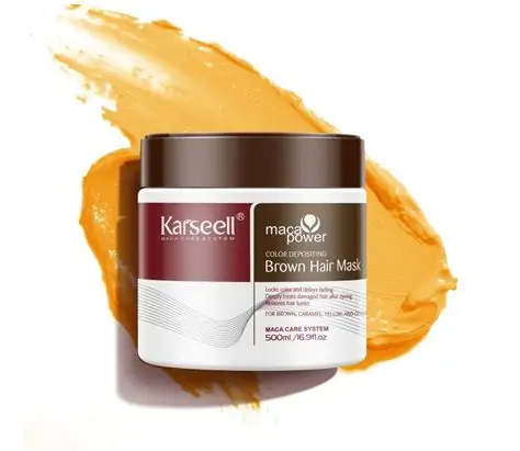 Karseell Maca Power Color Depositing Brown Hair Mask (500ml)