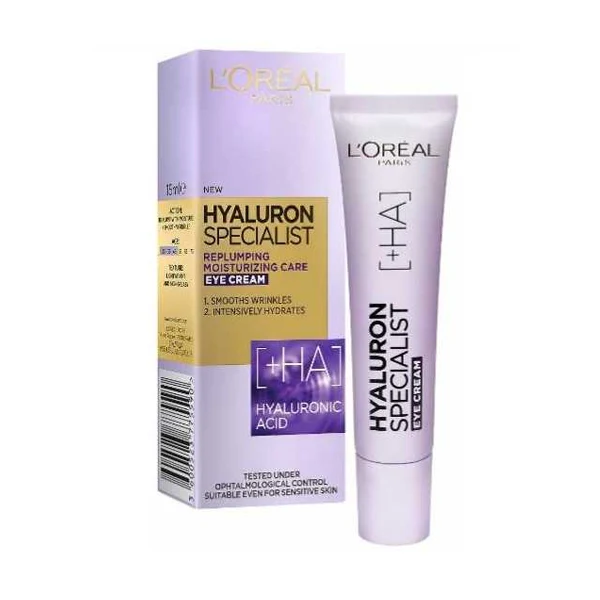 L'Oréal Paris Hyaluron Specialist Replumping Moisturizing Care Eye Cream [+HA]