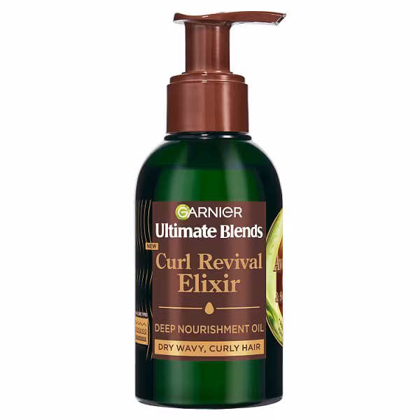 Garnier Ultimate Blends Curl Revival Elixir Deep Nourishment Oil (Dry Wavy, Curly Hair)