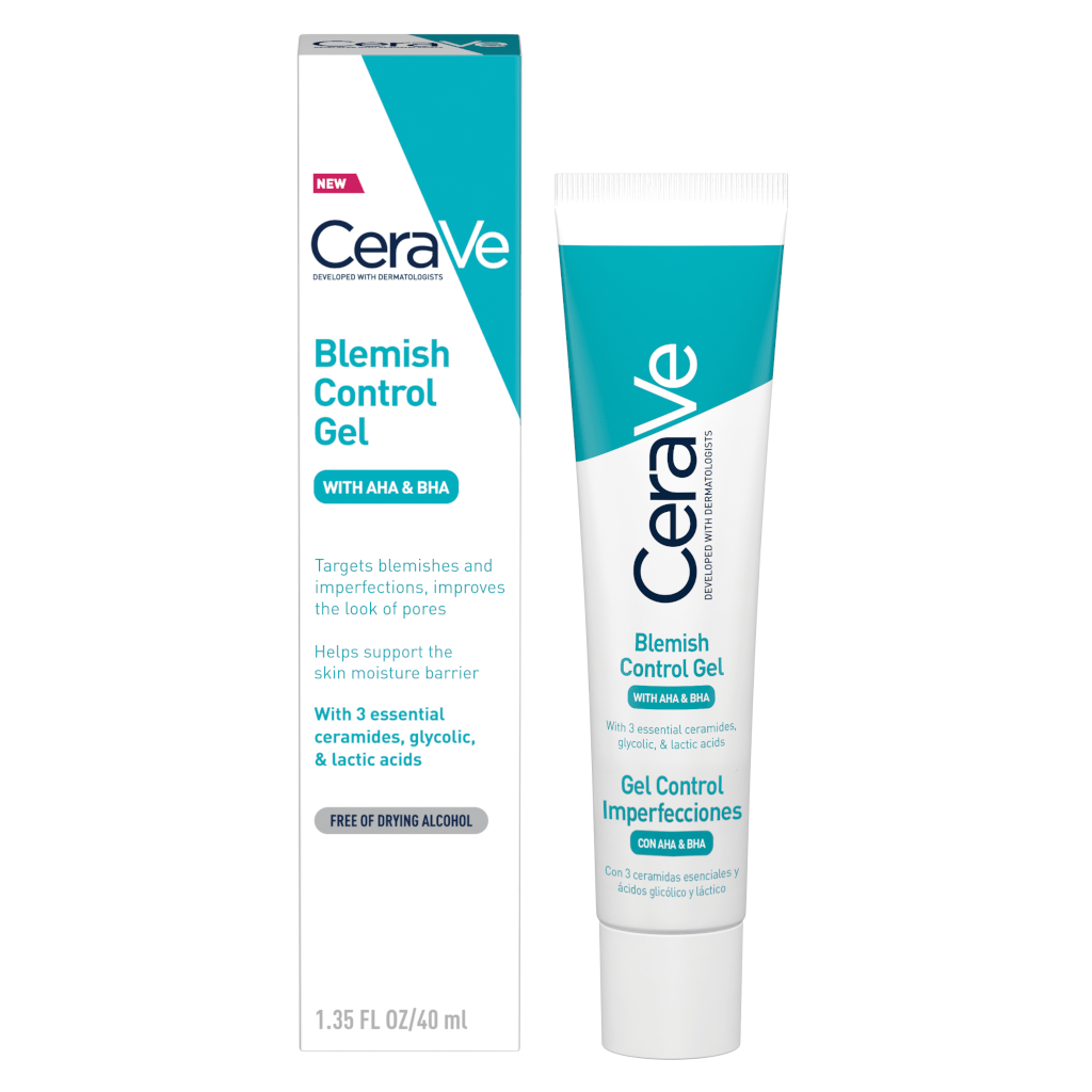 CeraVe Blemish Control Gel with AHA & BHA (1.35 FL OZ / 40 ml)
