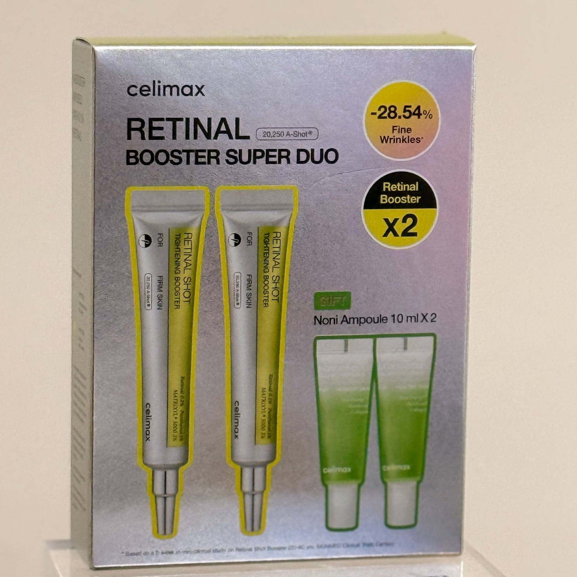 Celimax Retinal Booster Super Duo (Retinal Shot Tightening Booster X2 + Noni Ampoule Gift X2)